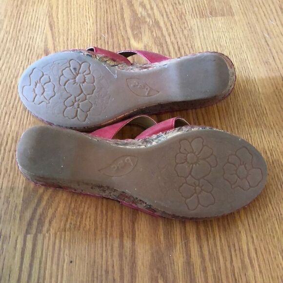 Boc red leather wedges sz 39 - Picture 7 of 7